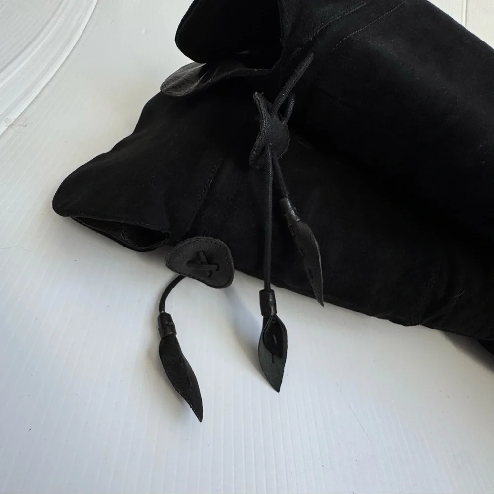 Naya suede leather Black Over the Knee Boots size 7